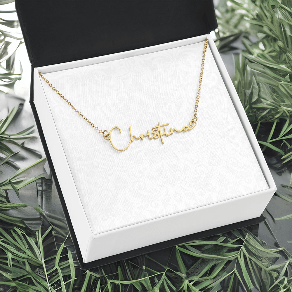 Signature Name Necklace (With MC)