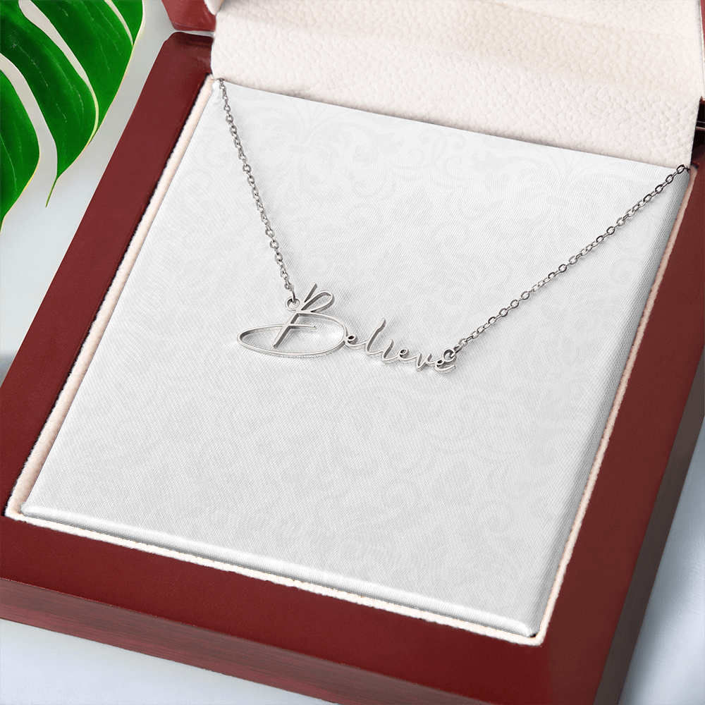 Signature Name Necklace (With MC)