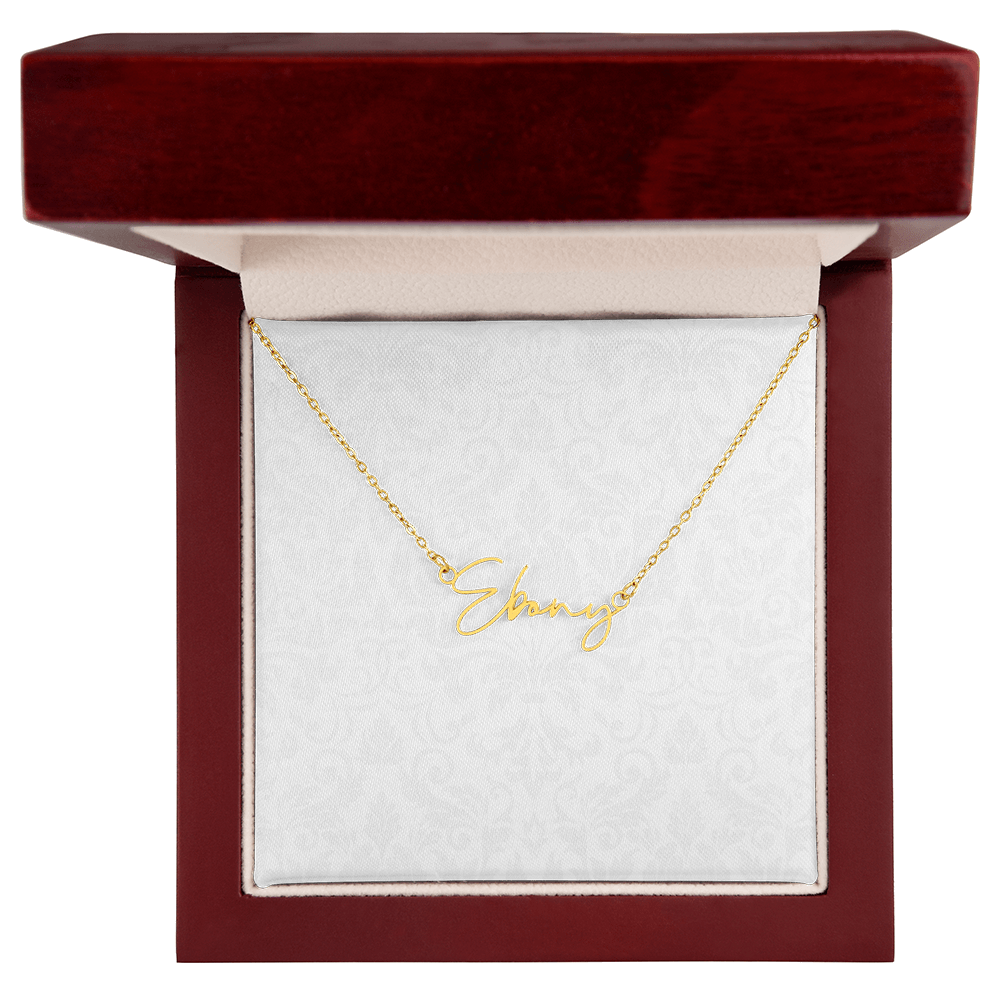 Signature Name Necklace (With MC)