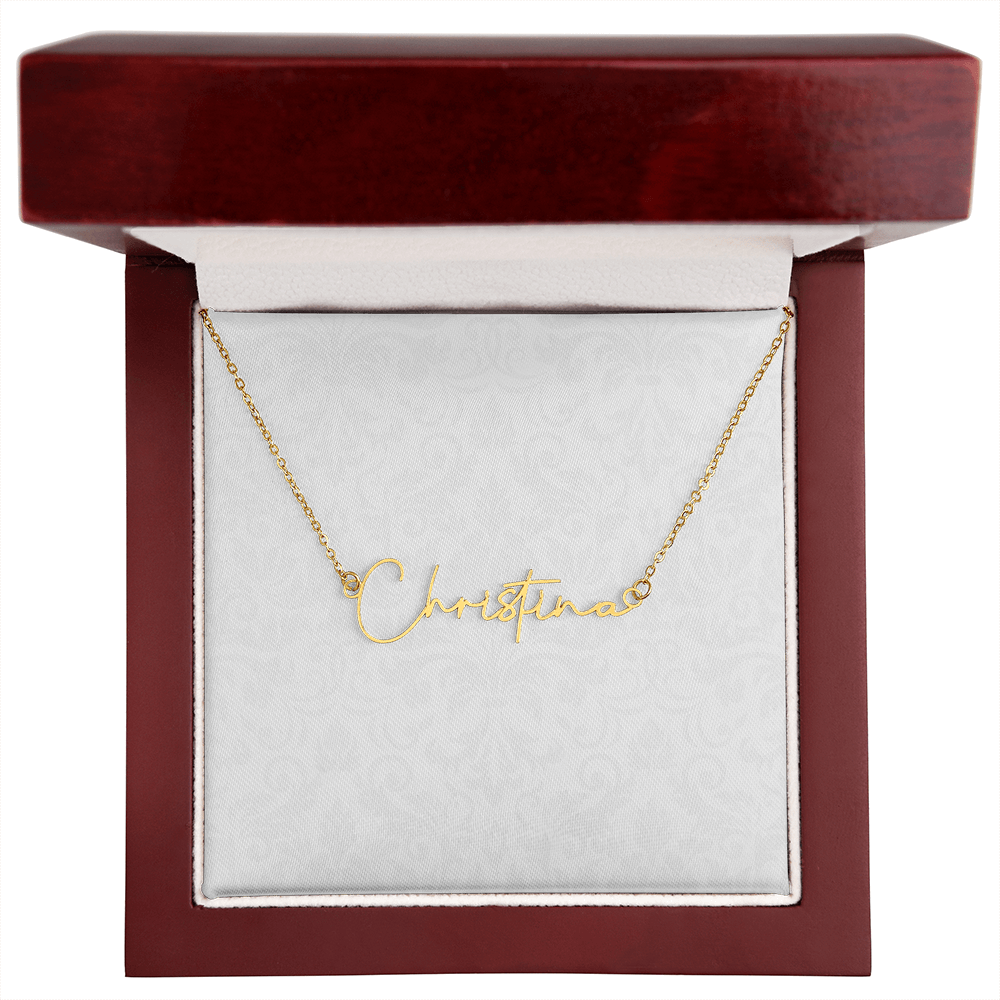 Signature Name Necklace (With MC)