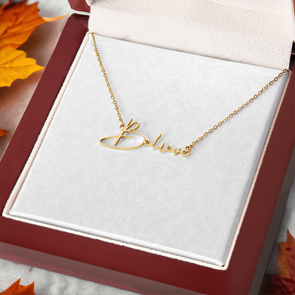 Signature Name Necklace (With MC)