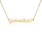 Non-Message Card Heart Name Necklace