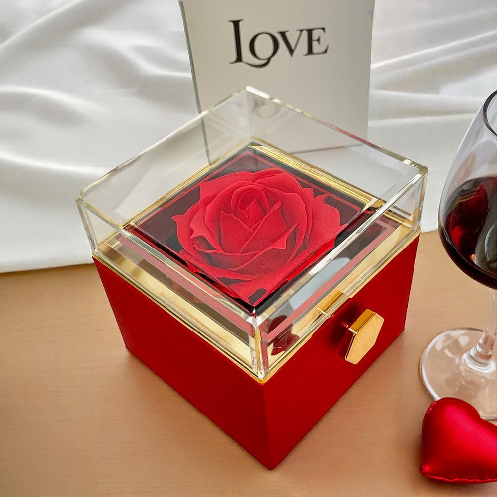 Forever Love with Rotating Rose Gift Box