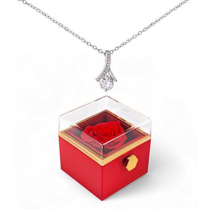 Alluring Beauty with Rotating Rose Gift Box NO MC
