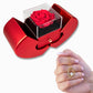 Forever Love Necklace with Red Heart Rose Box